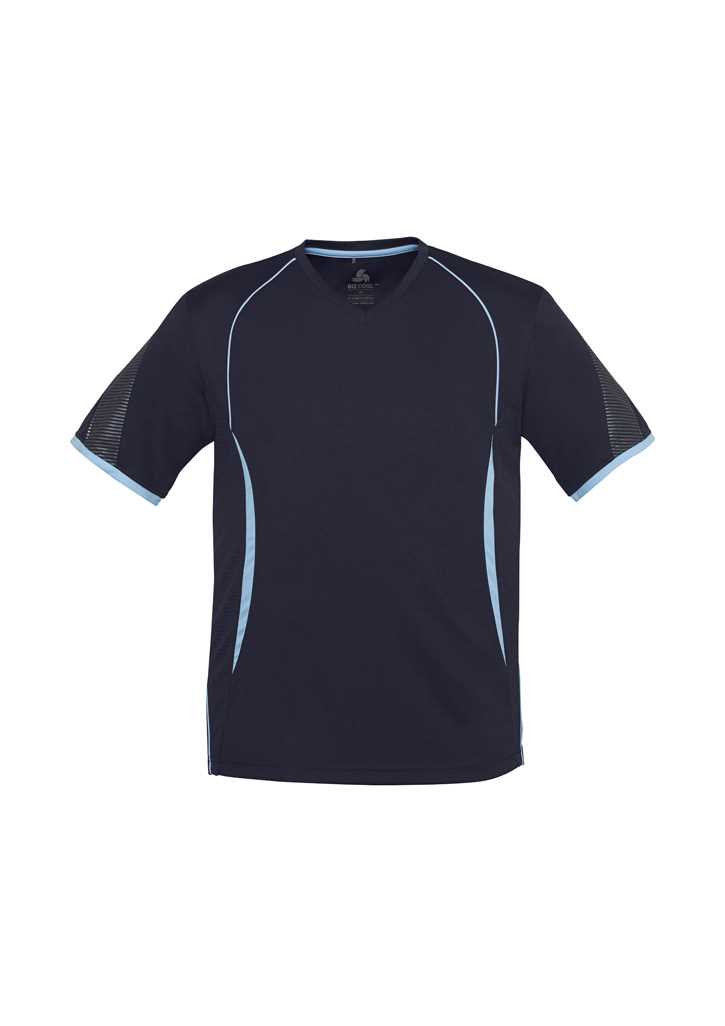 Maniototo Area School PE Tee Navy/Sky Kids