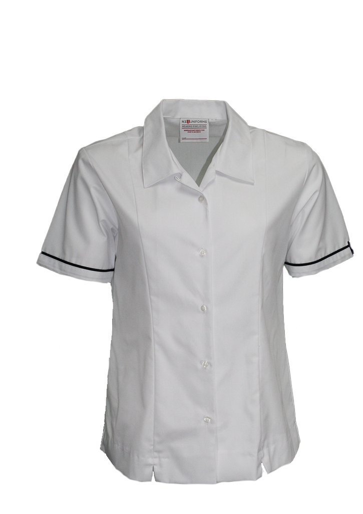 Maniototo Area School Senior SS Blouse White/Navy
